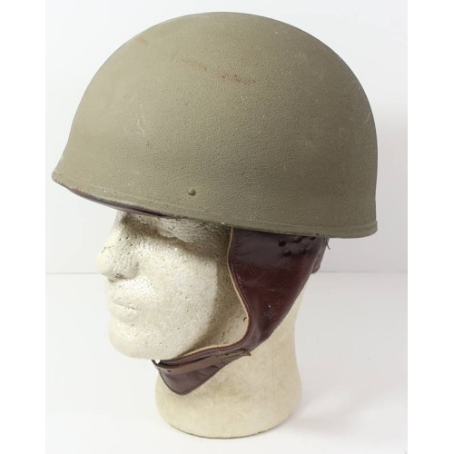 OC105.)WWII BRITISH ARMY MOTORCYCLE DISPATCH RIDER'S HELMET