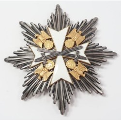 RD3002.)EAGLE ORDER STAR IN SILVER WITH SWORDS