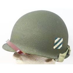 US3715.)WWII US ARMY 3rd INFANTRY DIVISION M1 HELMET