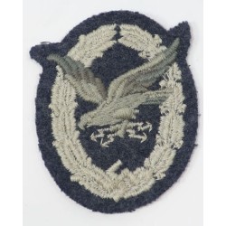 G3822.)LUFTWAFFE WIRELESS OPERATOR'S BADGE, CLOTH EMBROIDERED