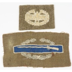 US3919.)TWO CLOTH EMBROIDERED US ARMY WWII INSIGNIA