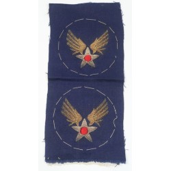 US3928.)TWO WWII USAAF HQ'S BULLION PATCHES UN-CUT