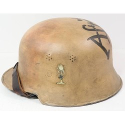 RD289.)AFRIKA KORPS SOUVINIER STEEL HELMET