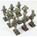 G309.)EIGHT (8) GERMAN ARMY MARCHING BAND FIGURES