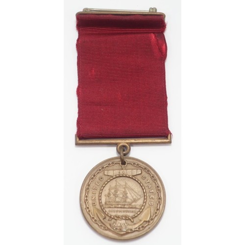 US407.)EARLY USN GOOD CONDUCT MEDAL, NAMED TO SAILOR