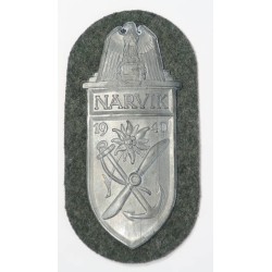 RD177.)GERMAN ARMY NARVIK CAMPAIGN SHIELD
