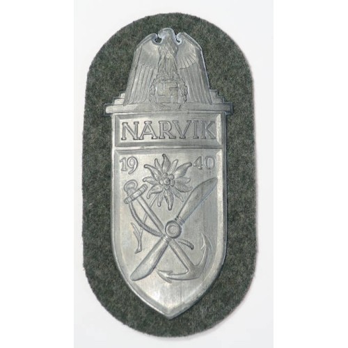 RD177.)GERMAN ARMY NARVIK CAMPAIGN SHIELD