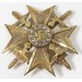 RD213.)CASED SPANISH CROSS IN GOLD WITH SWORDS AND DIAMONDS