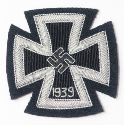 RD352.)1939 IRON CROSS 1st CLASS, BULLION EMBROIDERED 