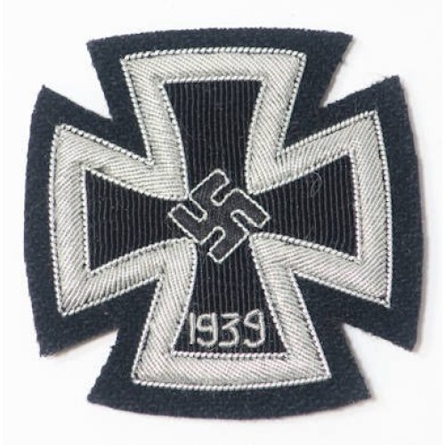 RD352.)1939 IRON CROSS 1st CLASS, BULLION EMBROIDERED 