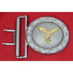 RD287.)LUFTWAFFE OFFICER'S DRESS BROCADE BELT BUCKLE