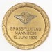 G408.)CASED 1938 DLV FLYING COMPETITION GOLD TABLE MEDAL