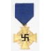G553.)CASED 40-YEAR CIVILIAN LONG SERVICE CROSS IN GOLD