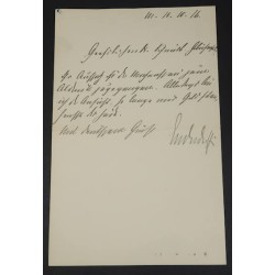G549.)1914-DATED LETTER SIGNED BY ERICH LUDENDORFF