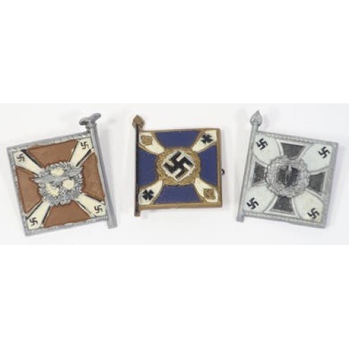G561.)THREE (3) WEHRMACHT DONATION PINS