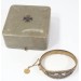G566.)CASED WORLD WAR ONE 1914-1916 COMMEMORATIVE GOLD BRACELET