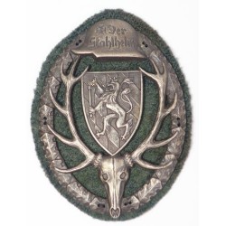 G571.)VERY DESIRABLE STAHLELM STATE OF HESSE SLEEVE BADGE