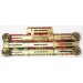 US579.)US ARMY 9-PLACE RIBBON GROUPING SPANNING THREE WARS