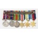 OC575.)WWII BRITISH COMMONWEALTH SIX-PLACE MINITATURE MEDAL GROUPING
