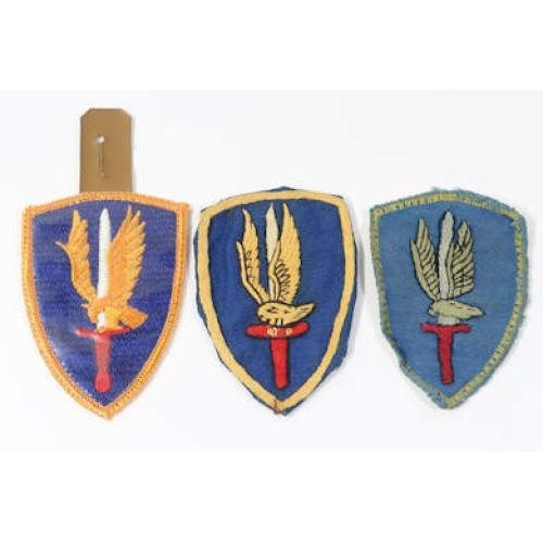 US587.)THREE (3) VIETNAM WAR US ARMY 1st AVIATION BRIGADE PATCHES