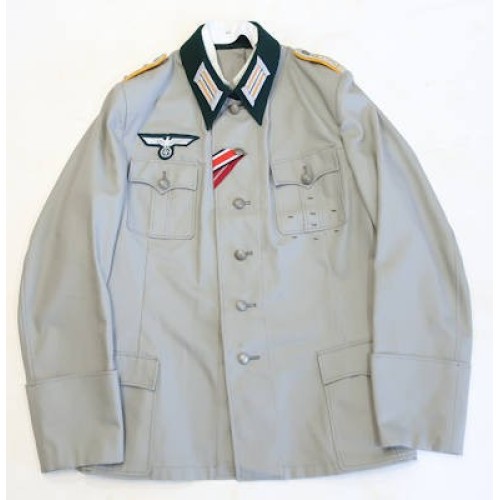 RD491.)GERMAN ARMY SUMMER CAVALRY CAPTAIN'S TUNIC AND TROUSERS