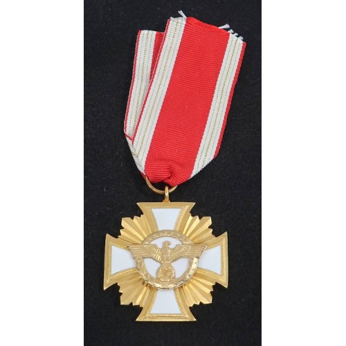 RD487.)NSDAP 25-YEAR LONG SERVICE CROSS IN GOLD