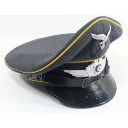 RD483.)LUFTWAFFE FLIGHT-PIPED ENLISTED RANKS VISOR CAP