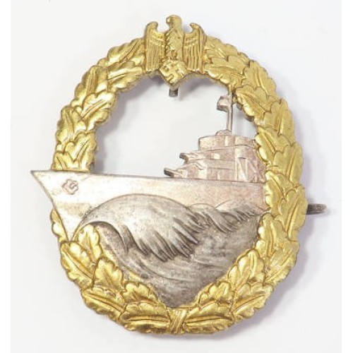 RD509.)KRIEGSMARINE DESTROYER WAR BADGE