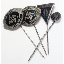 RD499.)FOUR (4) SS MEMBERSHIP STICKPINS