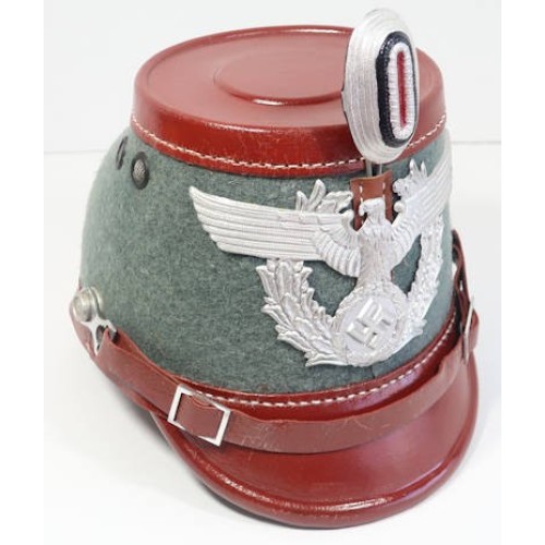 RD512.)GERMAN 3rd REICH POLICE NCO'S SHAKO, GENDARMERIE