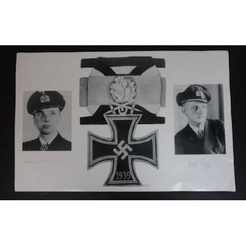 G639.)SIGNED COMBINED COMPOSITE PHOTOS OF KM '39 KNIGHT'S CROSS WINNERS