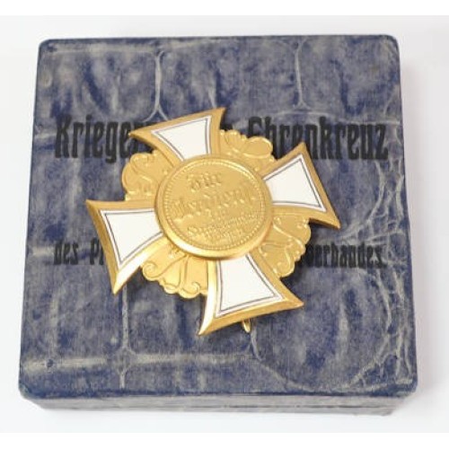 G674.)BOXED PRUSSIAN VETERAN'S LEAGUE HONOR CROSS 1st CLASS