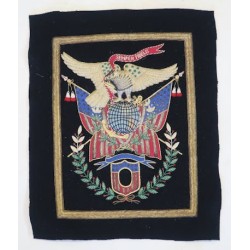 US691.)CIRCA 1900 CHINA MARINES DECORATIVE BULLION EMBROIDERED HANGER