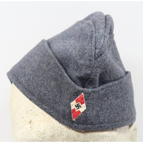 G727.)HJ LUFTWAFFE FLAK BATTERY HELPER'S OVERSEAS CAP