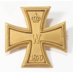 G714.)MINIATURE GOLD 1870 IRON CROSS