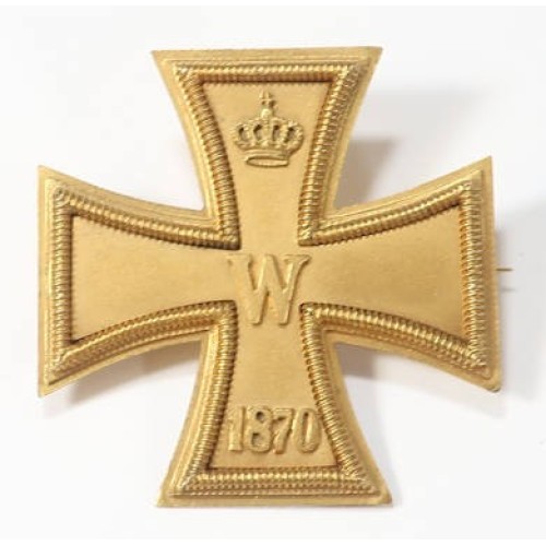 G714.)MINIATURE GOLD 1870 IRON CROSS