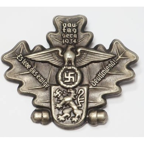G716.)1934 NSDAP GAU THURINGIA DAY BADGE