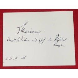 G731.)OTTO MEISSNER SIGNED CARD