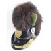 RD764.)IMPERIAL BAVARIAN JAGER LEATHER HELMET, RESTORED