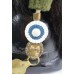 RD764.)IMPERIAL BAVARIAN JAGER LEATHER HELMET, RESTORED