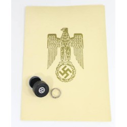 RD769.)SS HONOR RING WITH AWARD DOCUMENT