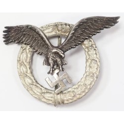 RD787.)LUFTWAFFE PILOT'S BADGE, RARE ROUND TYPE