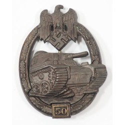RD783.)NUMBERED PANZER ASSAULT BADGE FOR 50 ENGAGEMENTS