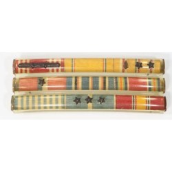 US829.)WWII AND KOREAN WAR US ARMY 9-PLACE RIBBON BAR