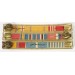 US829.)WWII AND KOREAN WAR US ARMY 9-PLACE RIBBON BAR