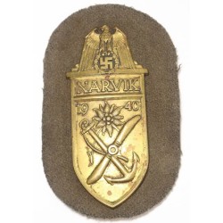 RD751.)KREIGSMARINE COASTAL ARTY LAND FORCES NARVIK CAMPAIGN SHIELD