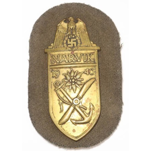 RD751.)KREIGSMARINE COASTAL ARTY LAND FORCES NARVIK CAMPAIGN SHIELD