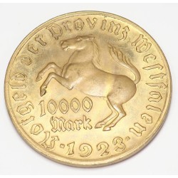 G950.)1923 WESTFALEN 10,000 MARK COIN