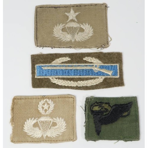 US129.)FOUR PIECES OF VN WAR ERA US ARMY CLOTH INSIGNIA