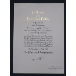 G956.)3rd RCH GERMAN ARMY PROMOTION DOCUMENT